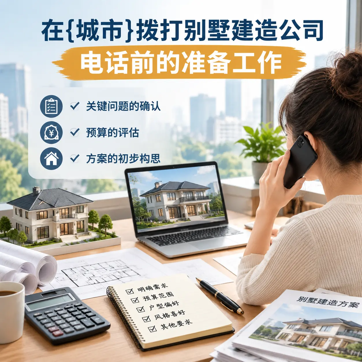 在天柱拨打别墅建造公司电话前的准备工作
