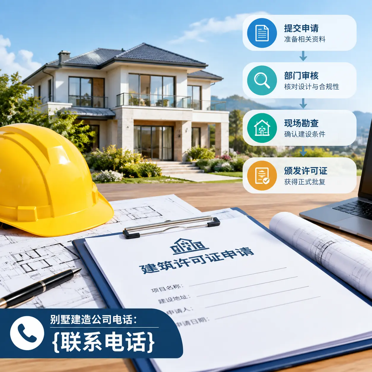别墅建造公司电话:在天柱建造前的准备工作