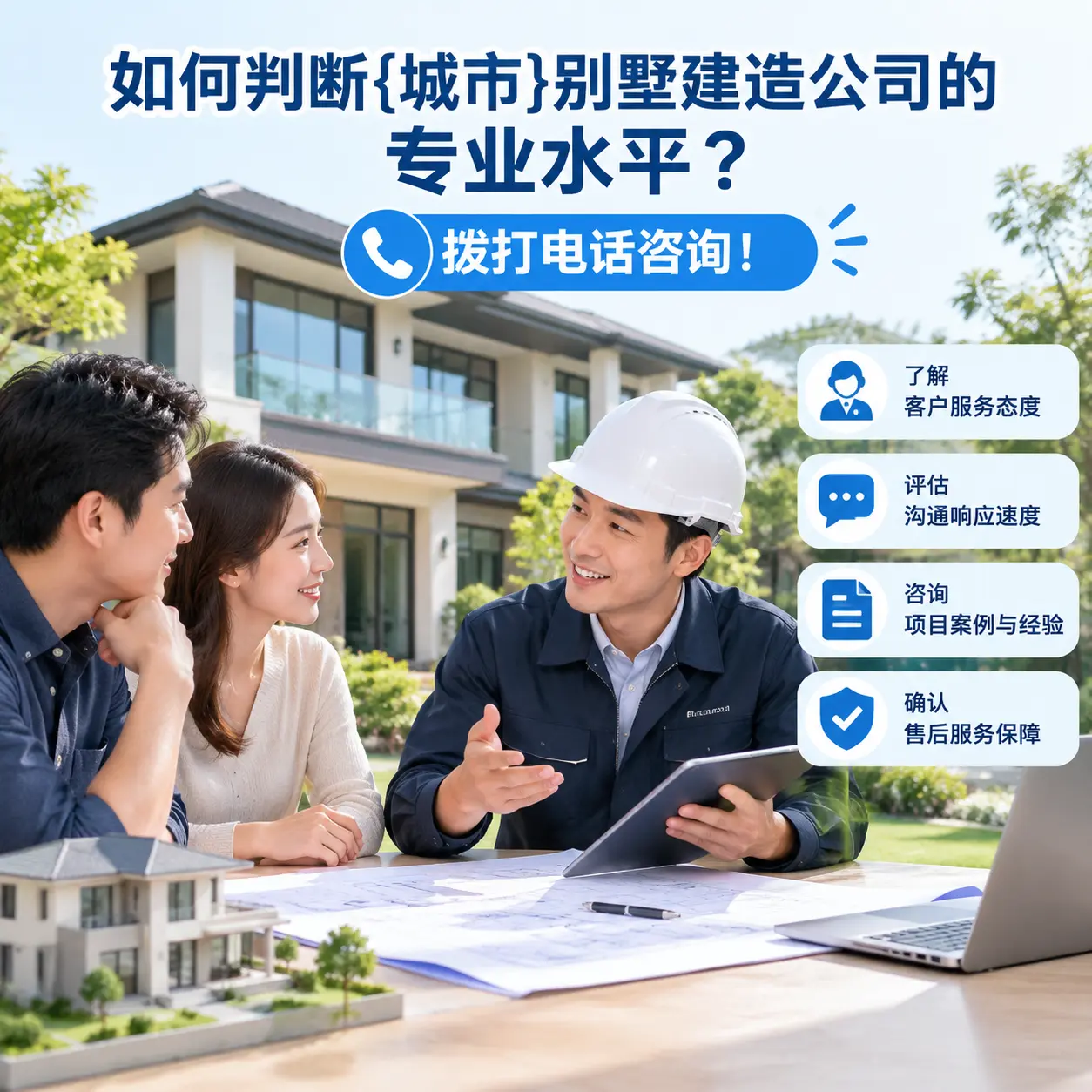如何判断天柱别墅建造公司的专业水平?拨打电话咨询!